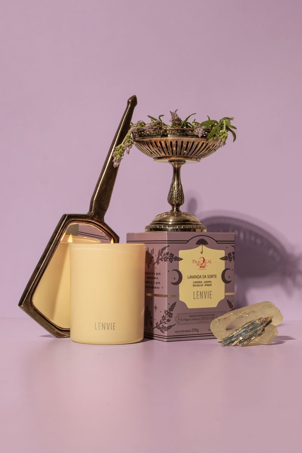 Vela Perfumada 210 g | Lavanda da Sorte - Practical Magic