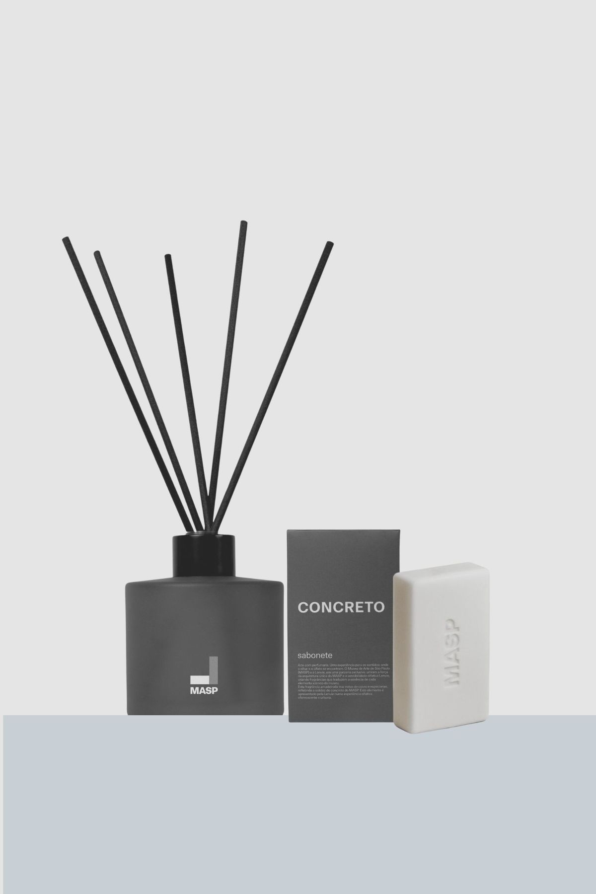 Kit Difusor de Perfume e Sabonete em Barra | Concreto - MASP