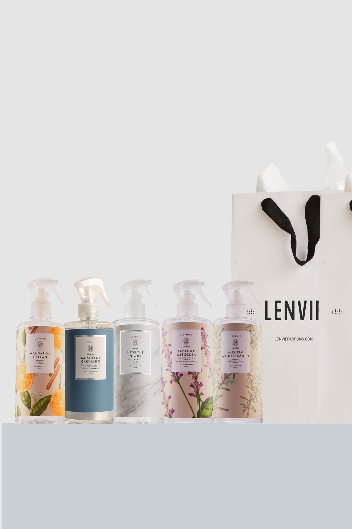 Kit 5 Águas Perfumadas 500ml | LENVIE
