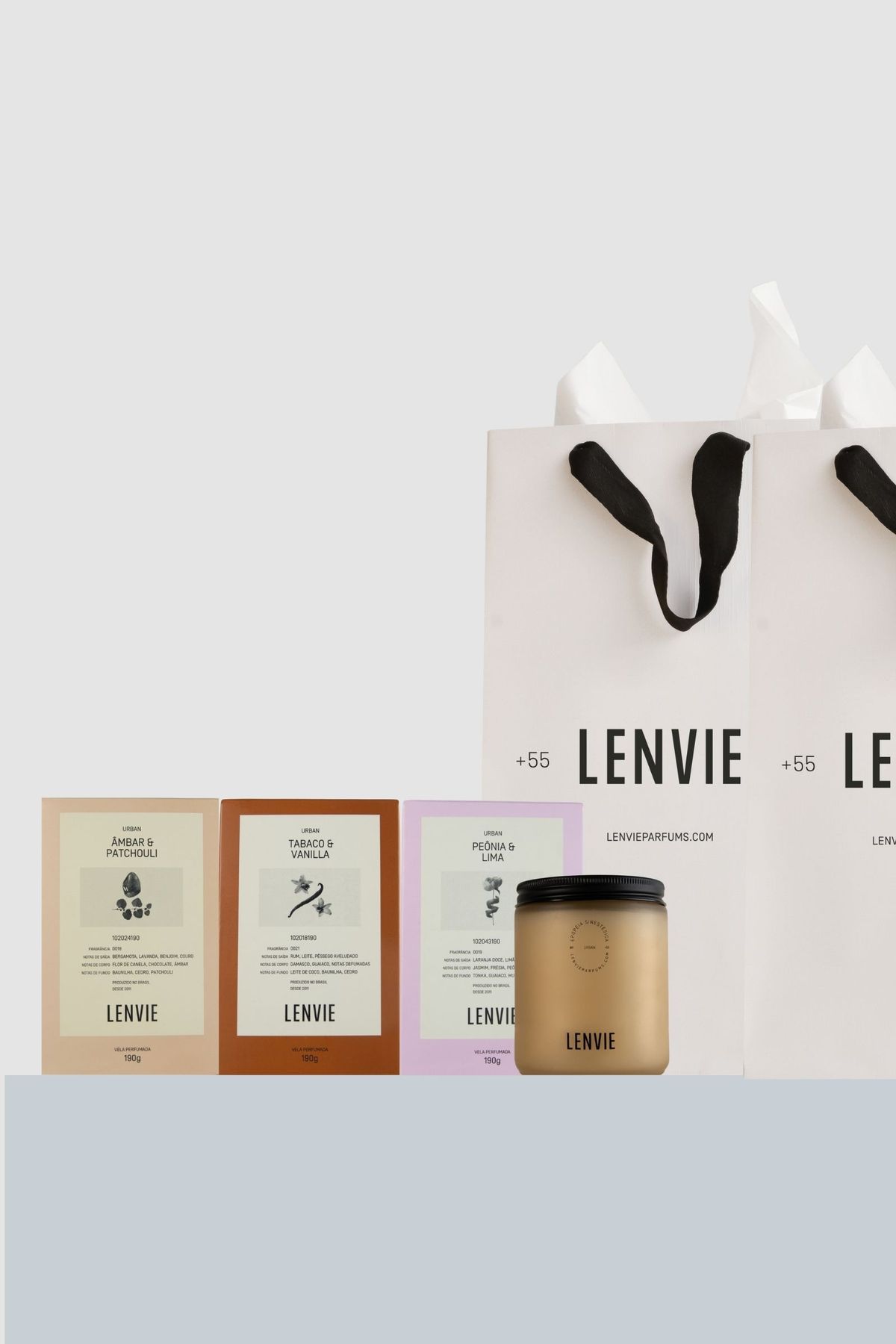 Kit 3 Velas Perfumadas 190g | Urban