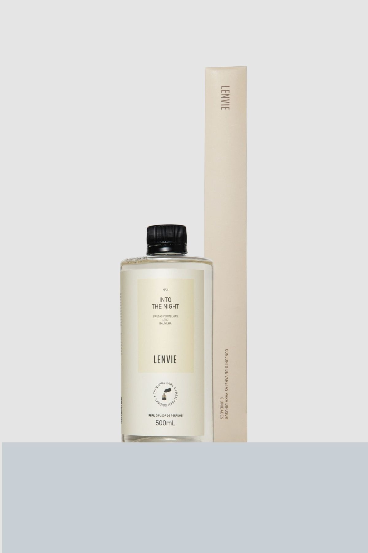 Kit Refil Difusor de Perfume Into The Night 500ml e Conjunto de Varetas | LENVIE MAX