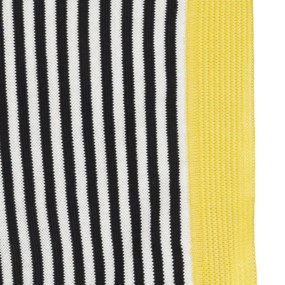 MANTA TITO LISTRADA PRETO/AMARELO