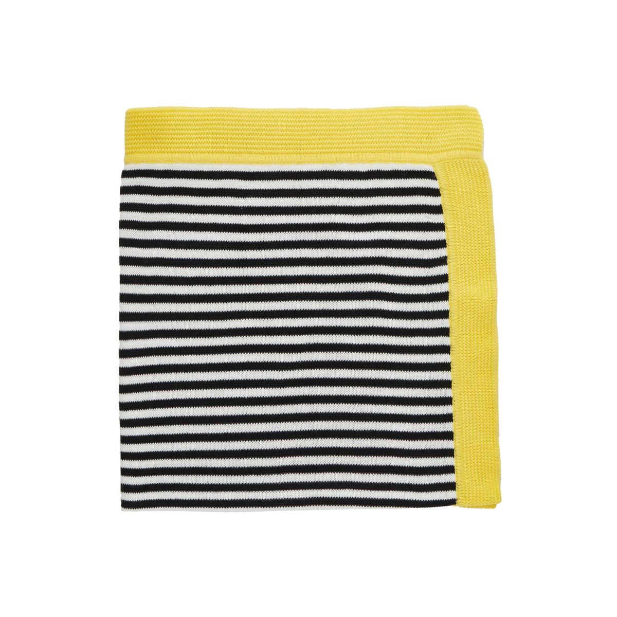 MANTA TITO LISTRADA PRETO/AMARELO