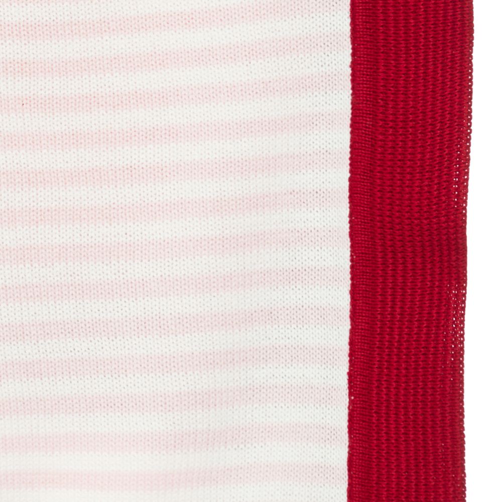 MANTA TITO LISTRADO ROSA/VERMELHO