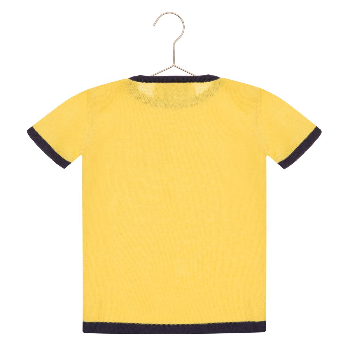 BLUSA TRICOT AMARELO/AZUL