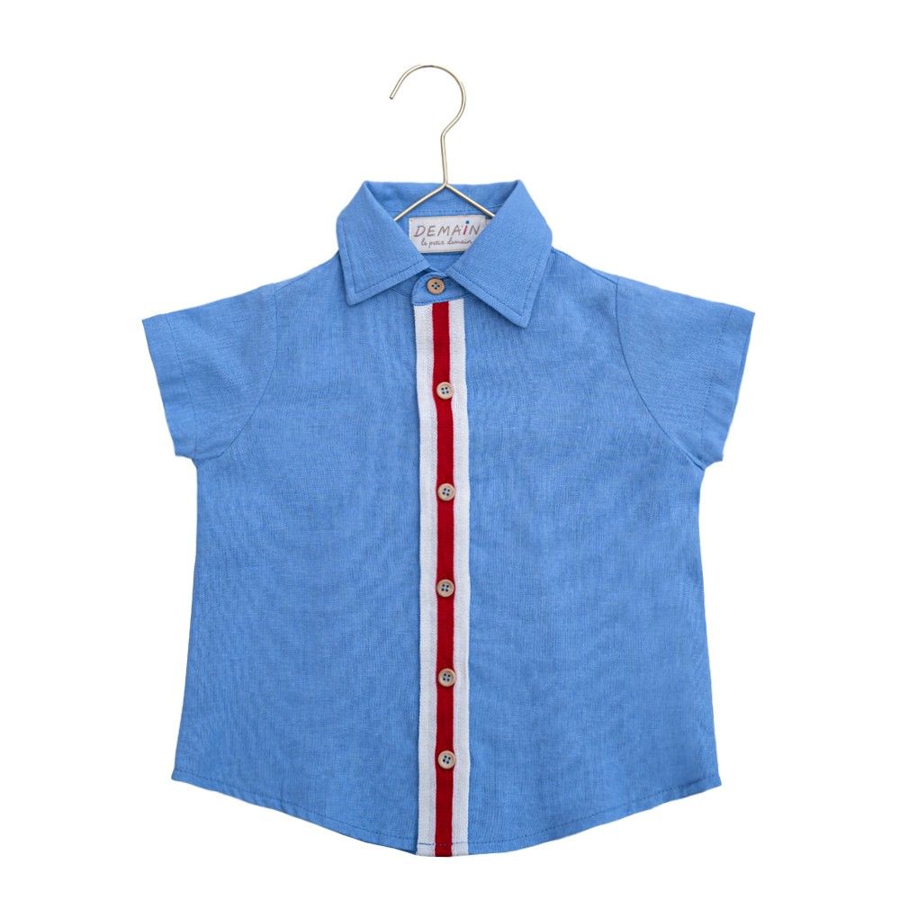 CAMISA LEE LISTRA UNICA AZUL