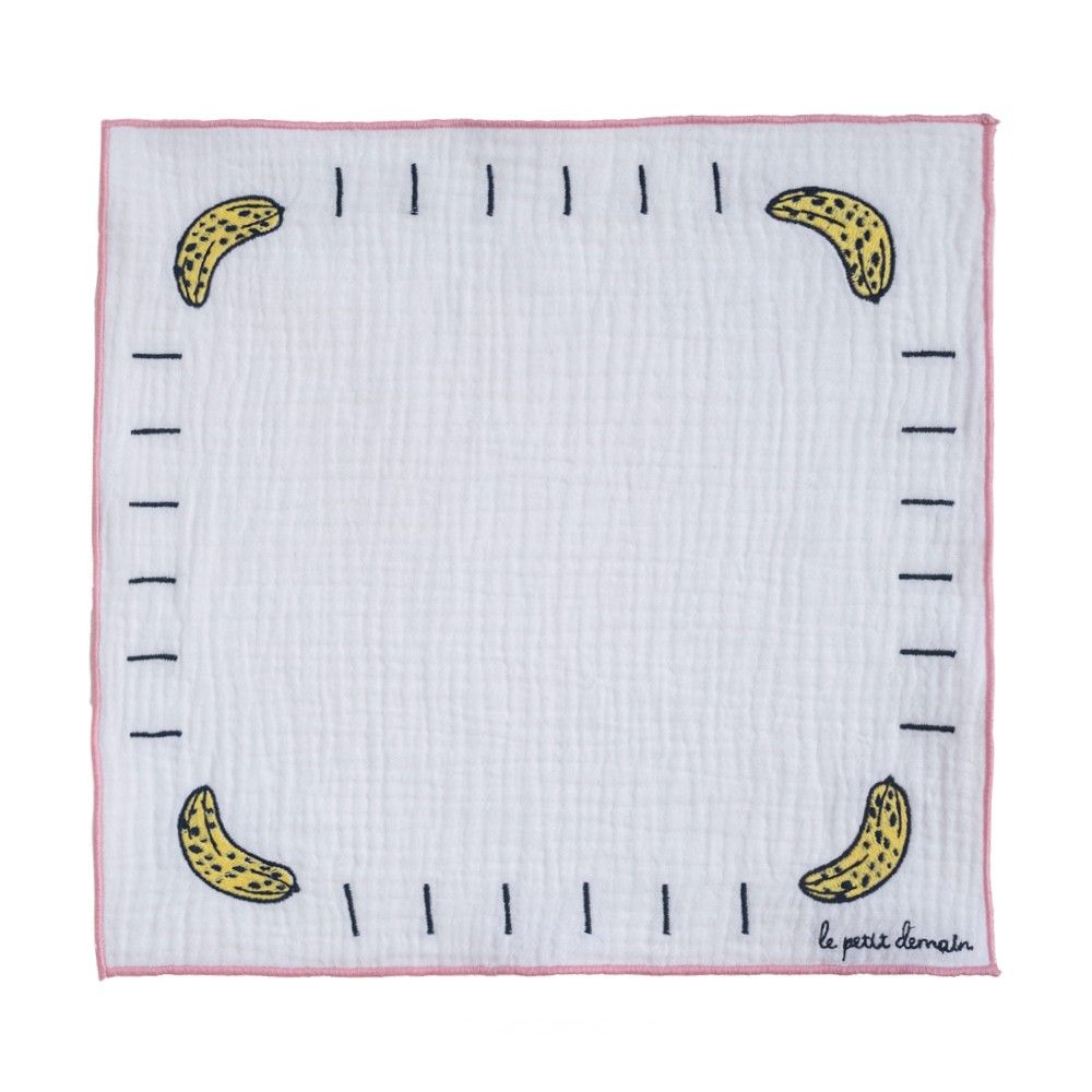 FRALDA DE BOCA  BANANA/BORDA ROSA