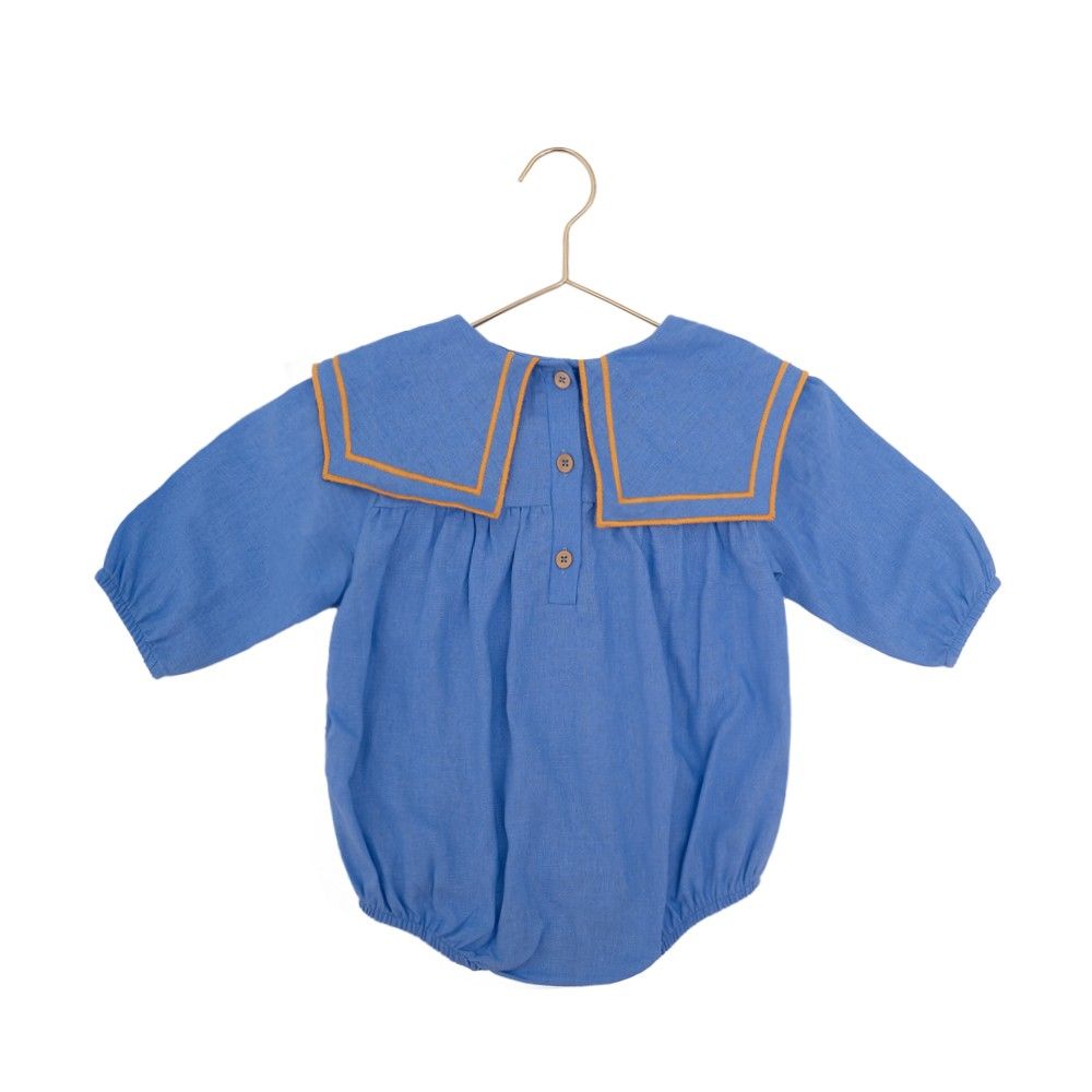 BOMBER MILLA AZUL PALA LARANJA