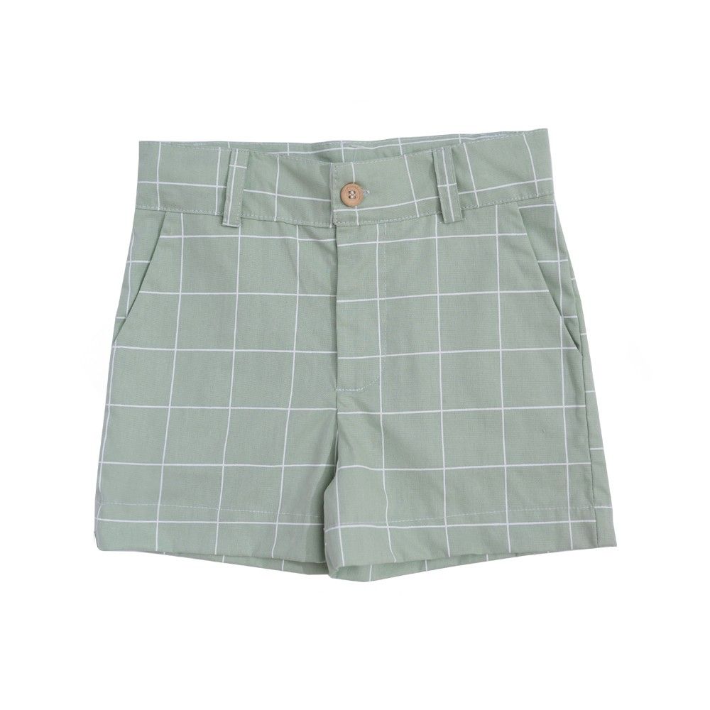 SHORT LEE  XADREZ VERDE