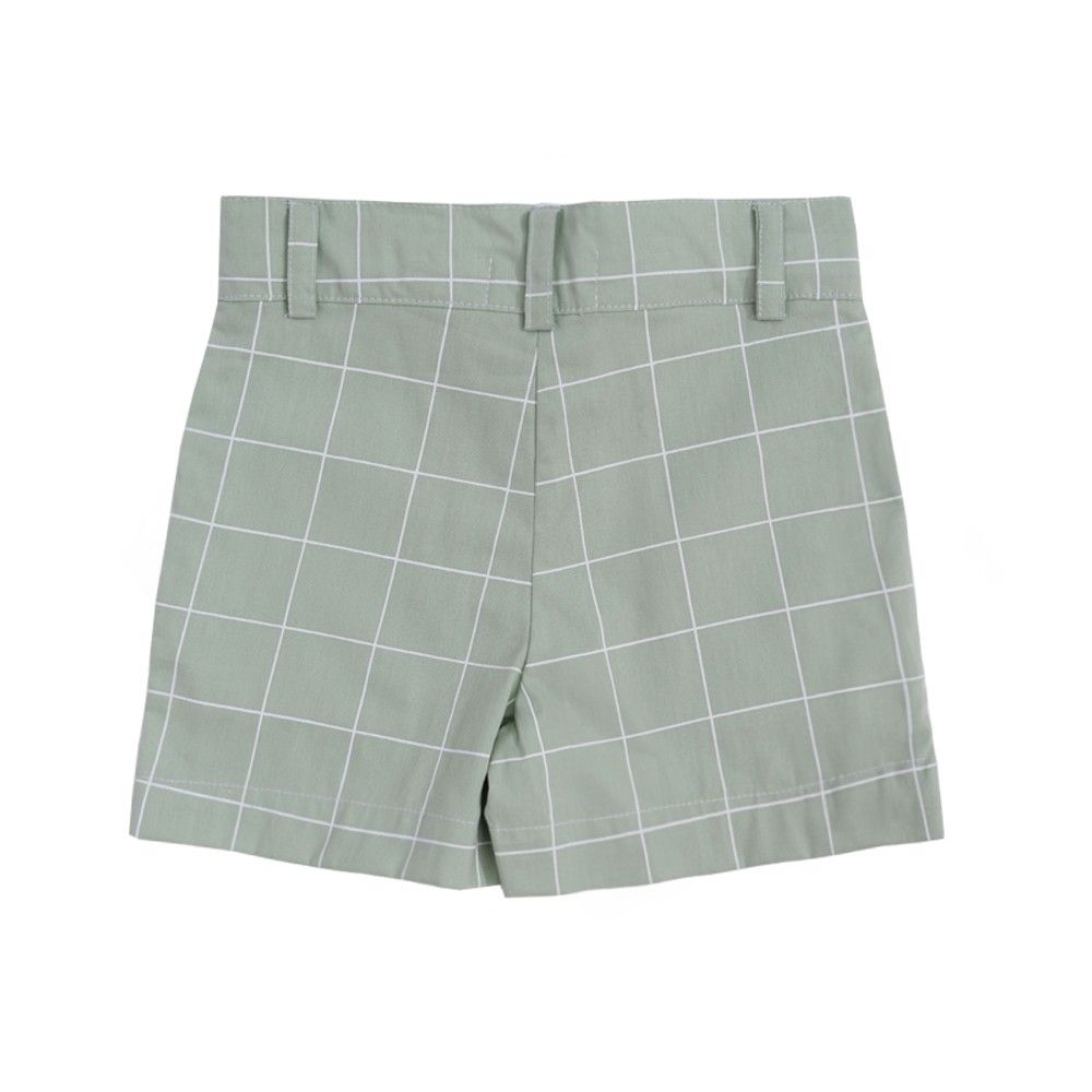 SHORT LEE  XADREZ VERDE