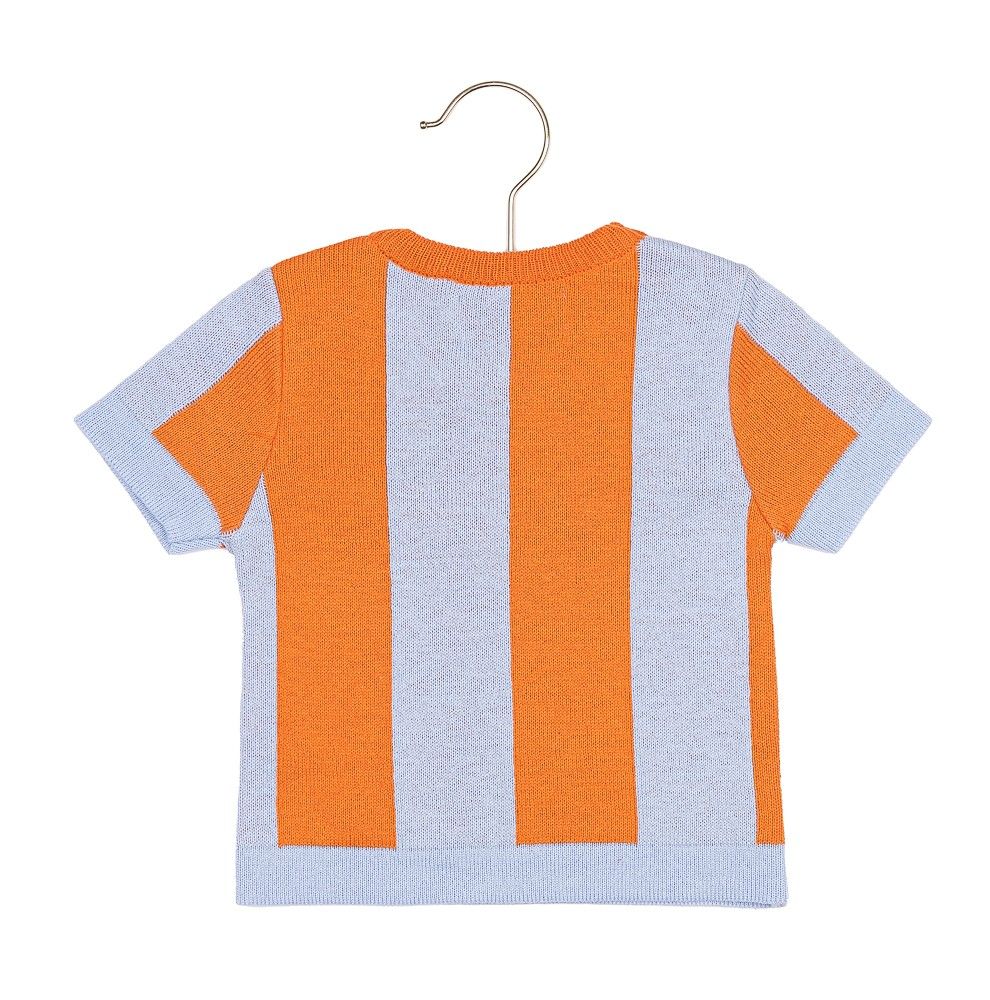 CAMISETA TRIP AZUL/LARANJA