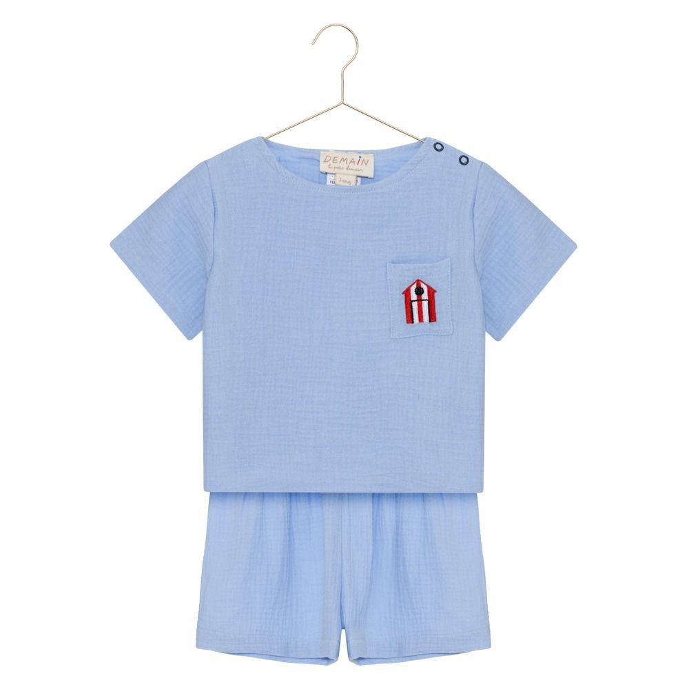 CONJUNTO CARMEL  AZUL CRAMBAY /CASA VERMELHA 