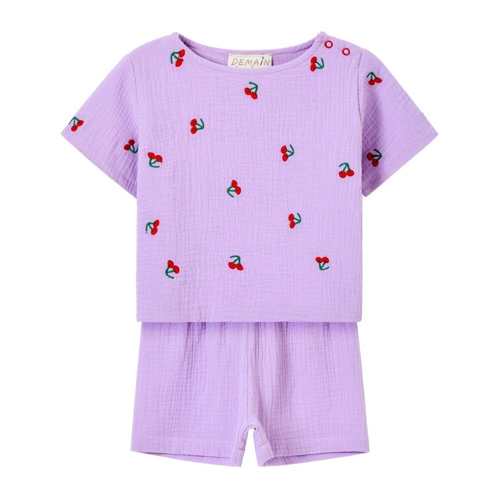 CONJUNTO CARMEL  LILÁS/CEREJA
