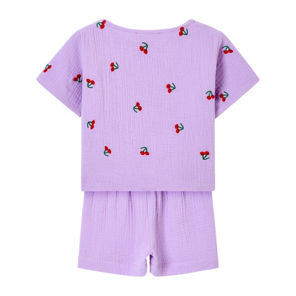 CONJUNTO CARMEL  LILÁS/CEREJA