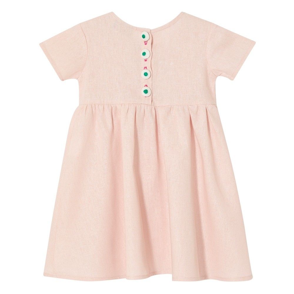 VESTIDO GOLA NUVEM ROSA