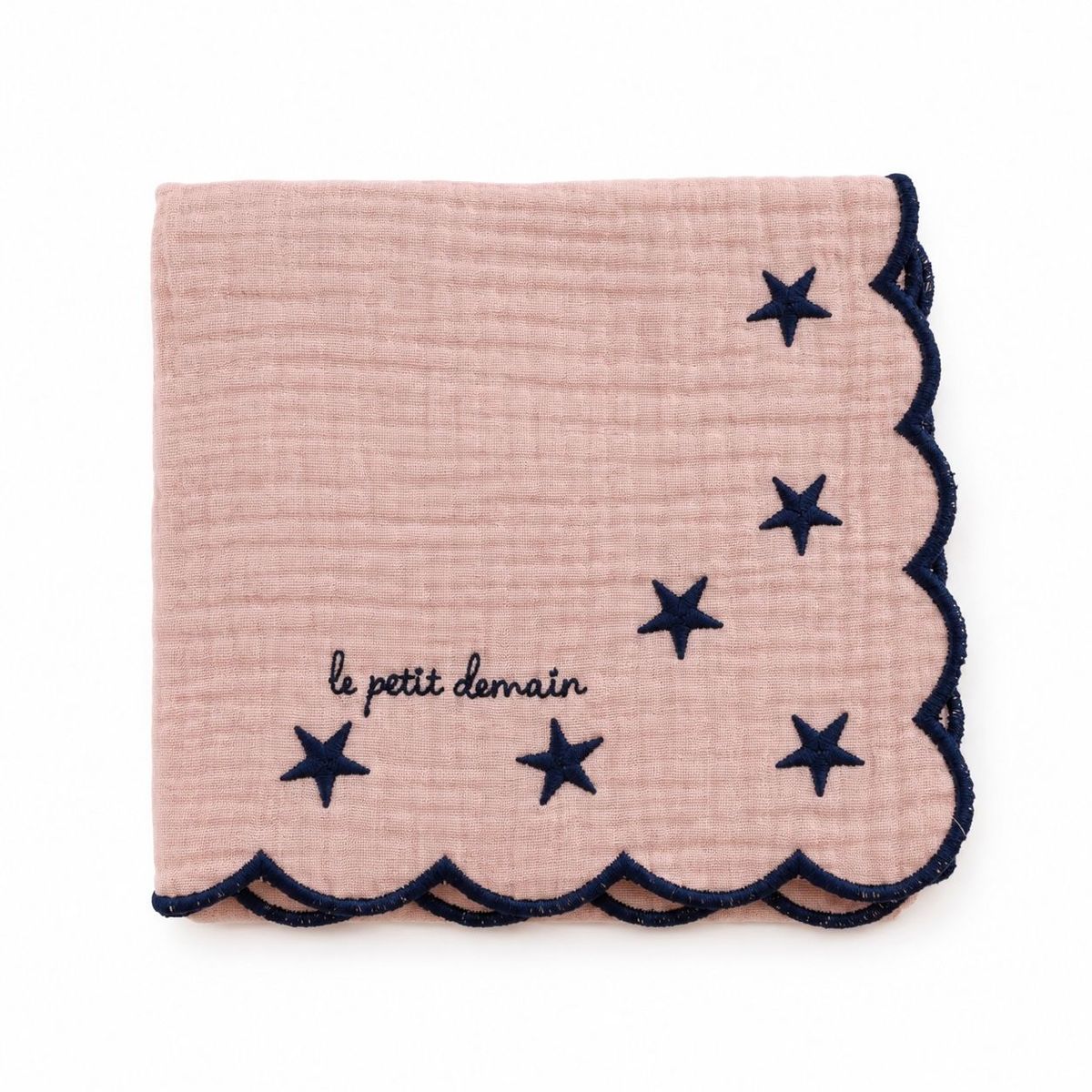 FRALDA DE BOCA ESTRELA FUNDO ROSA