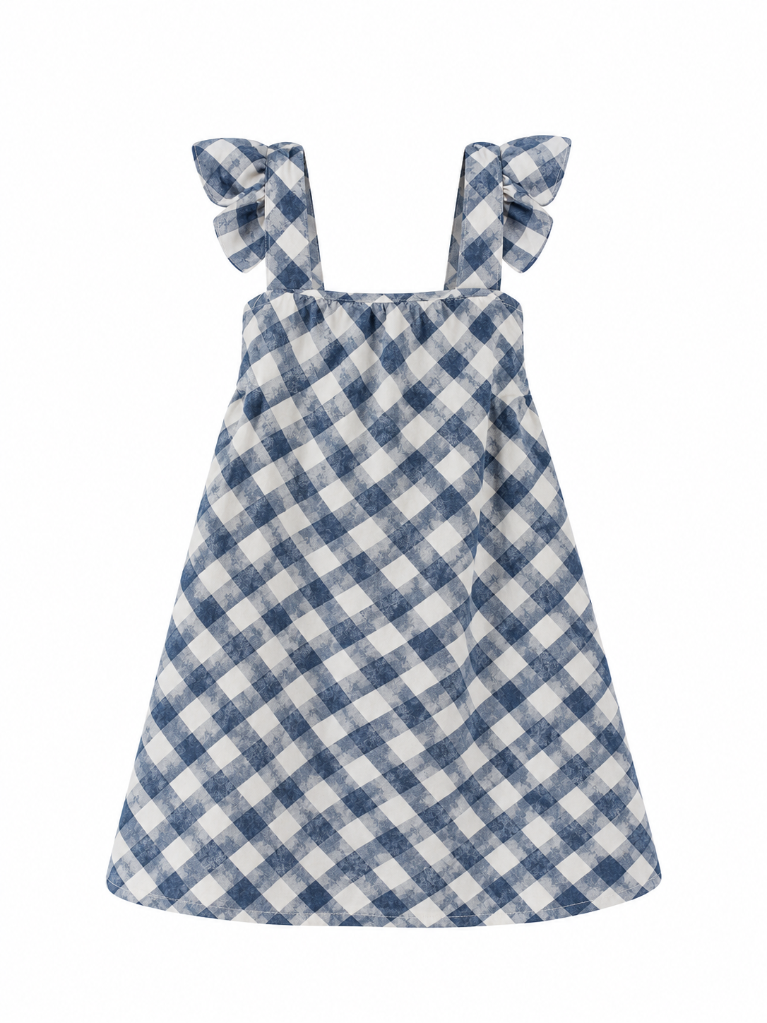 VESTIDO BABETHE  XADREZ AZUL
