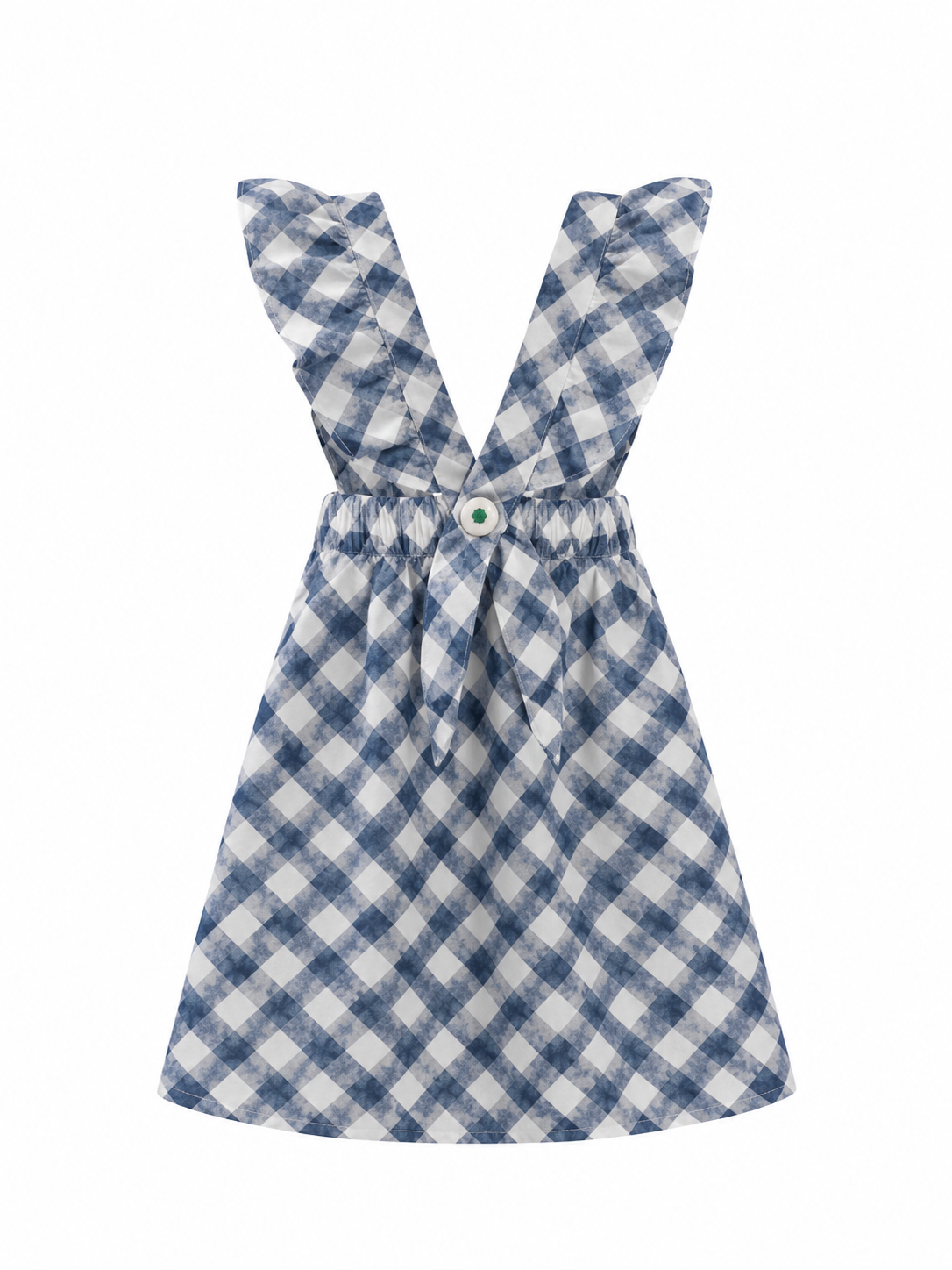 VESTIDO BABETHE  XADREZ AZUL