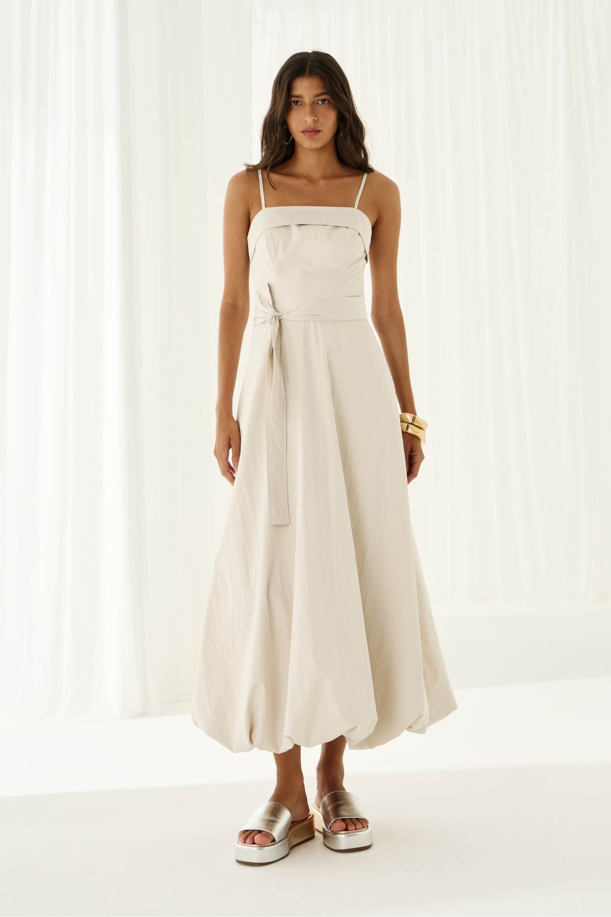 Vestido Balonê Lírio Off White