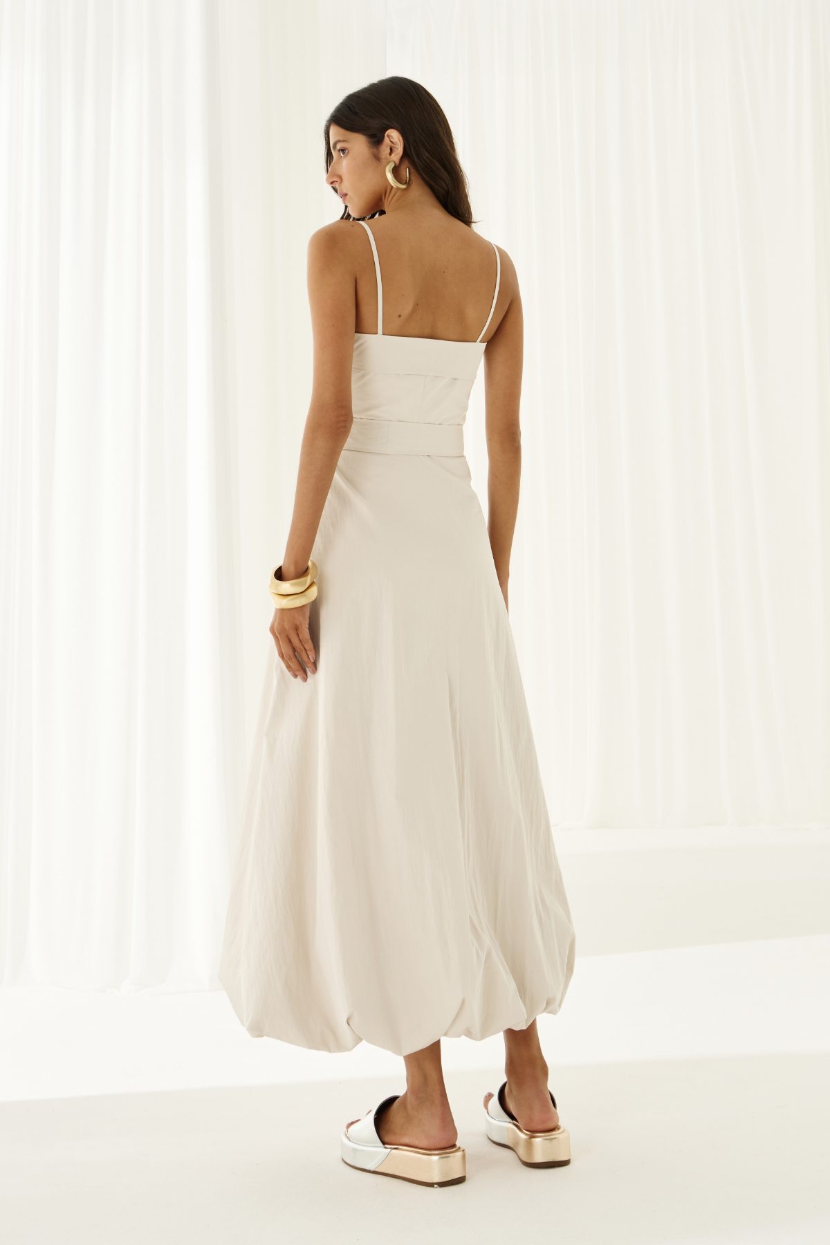 Vestido Balonê Lírio Off White