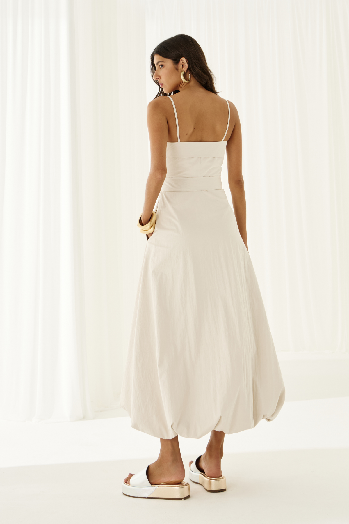 Vestido Balonê Lírio Off White