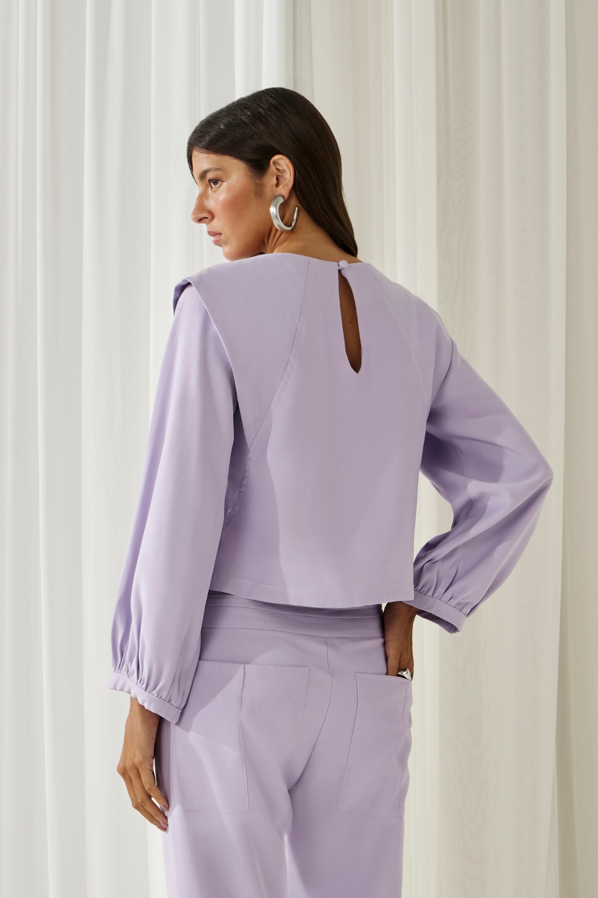 Blusa Begônia Lilás
