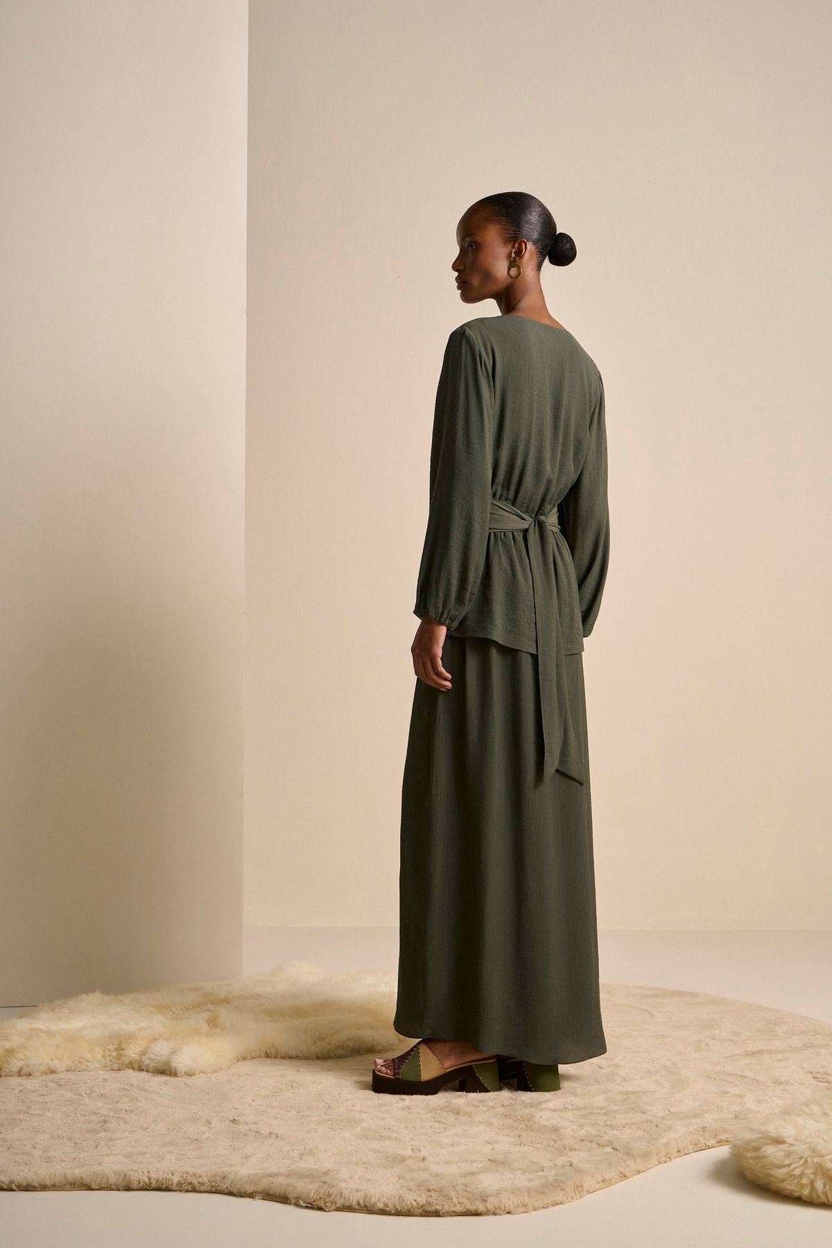 Vestido Sicília Verde Floresta
