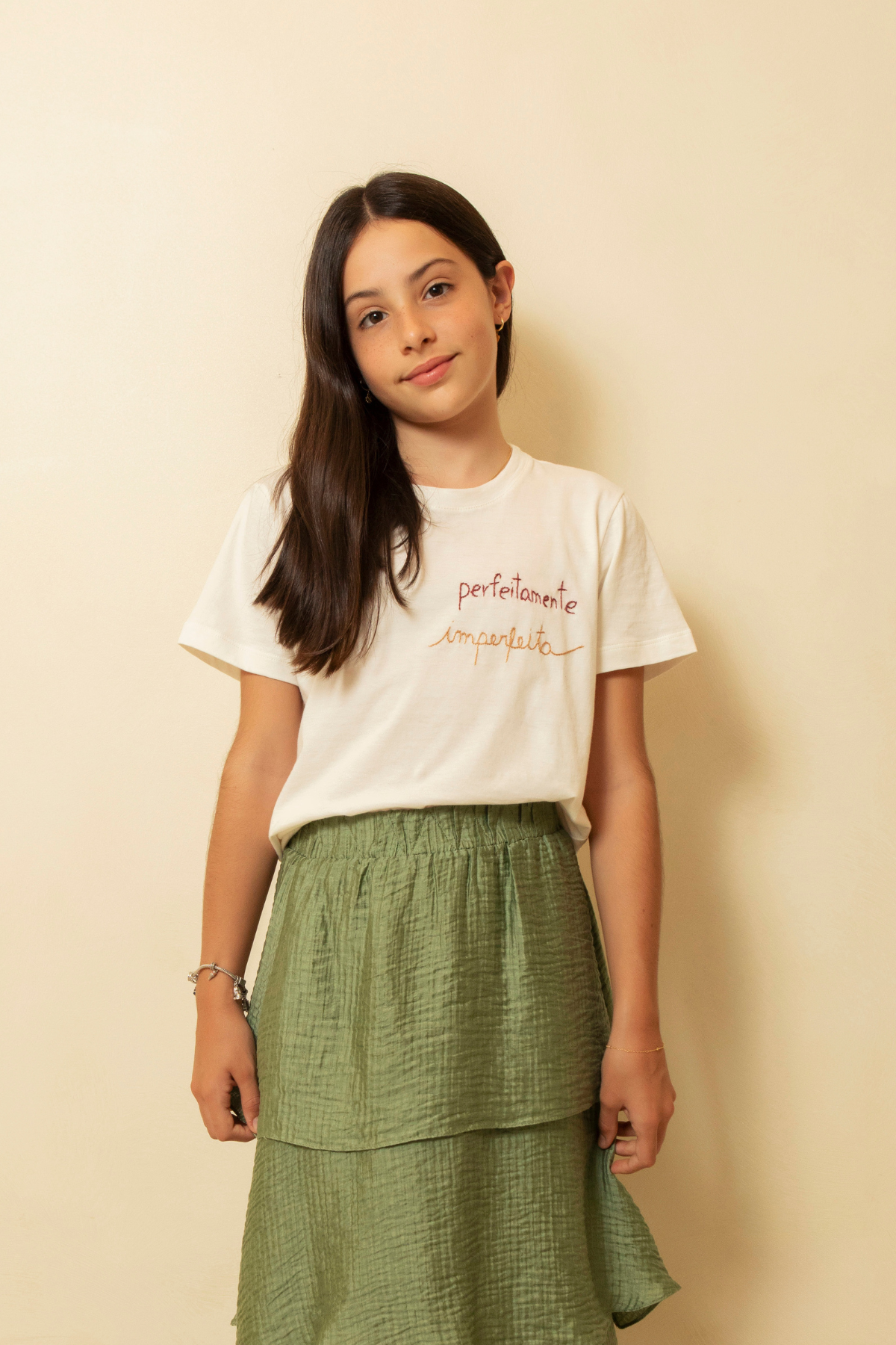 Camiseta Bordada Perfeita Inf Off