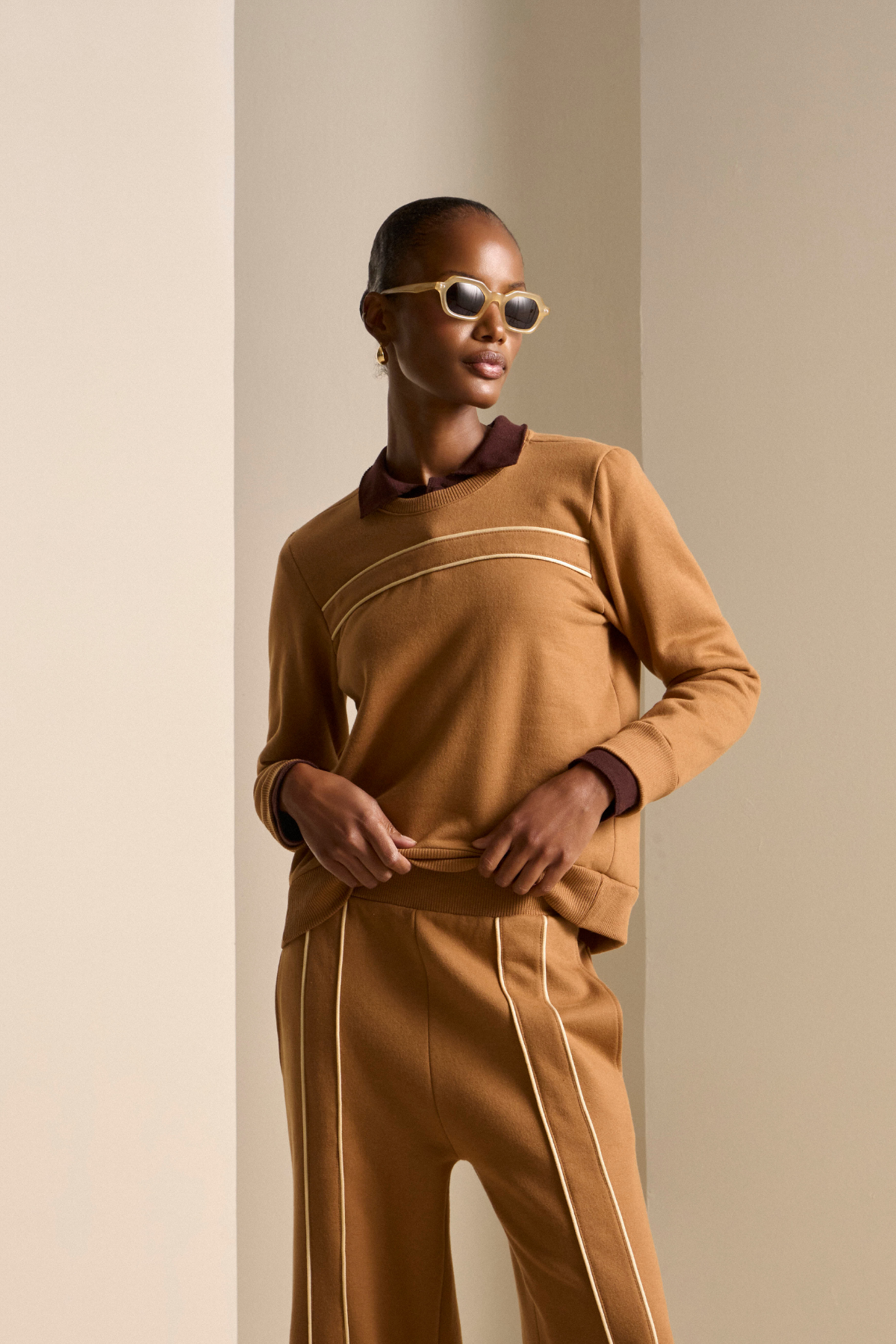 Blusa Moletom Auri Caramelo