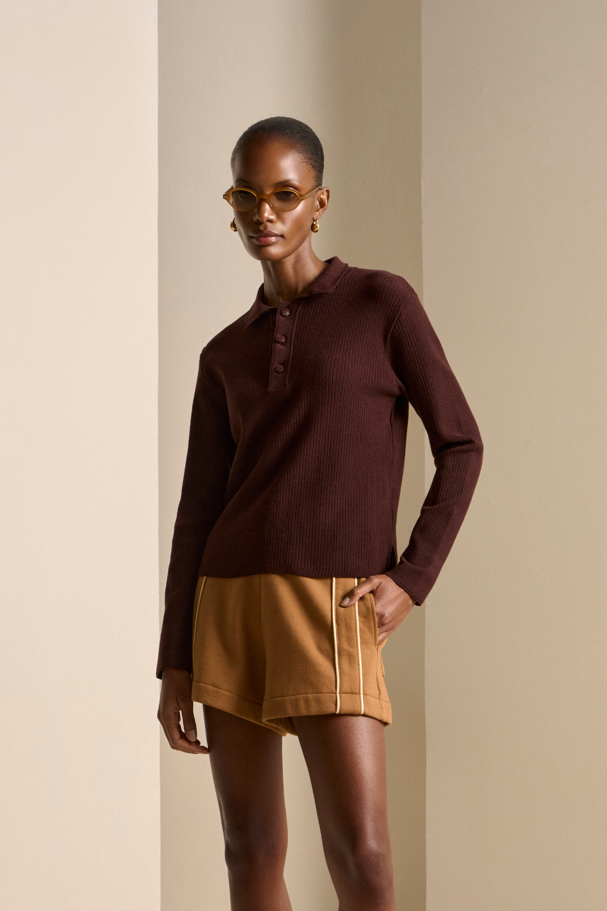 Polo Tricot Bruma Café