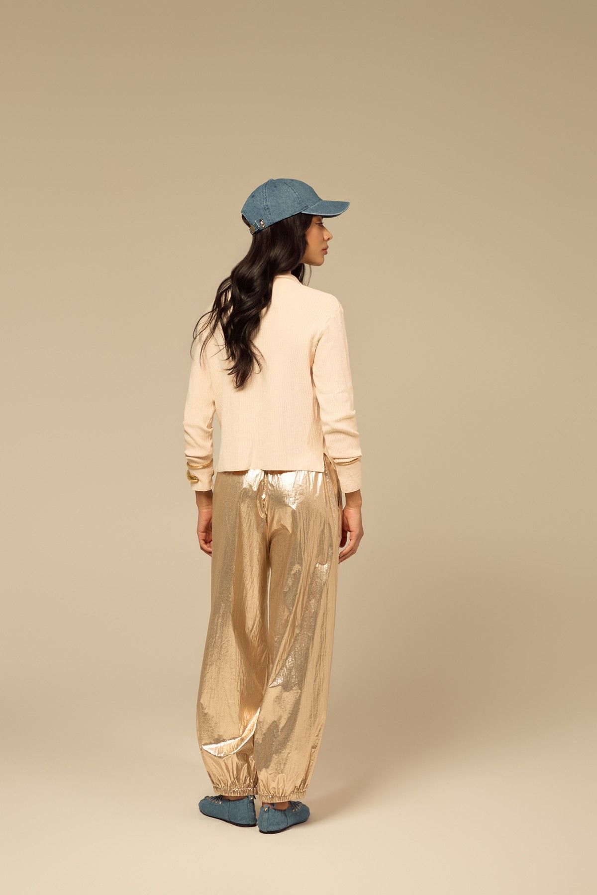 Calça Podium Dourado
