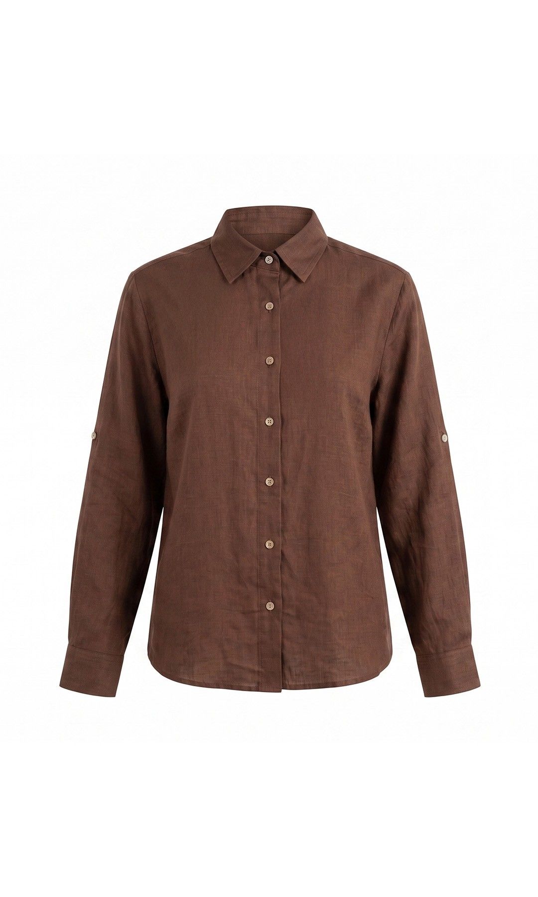 Camisa Linho Rafaela Café