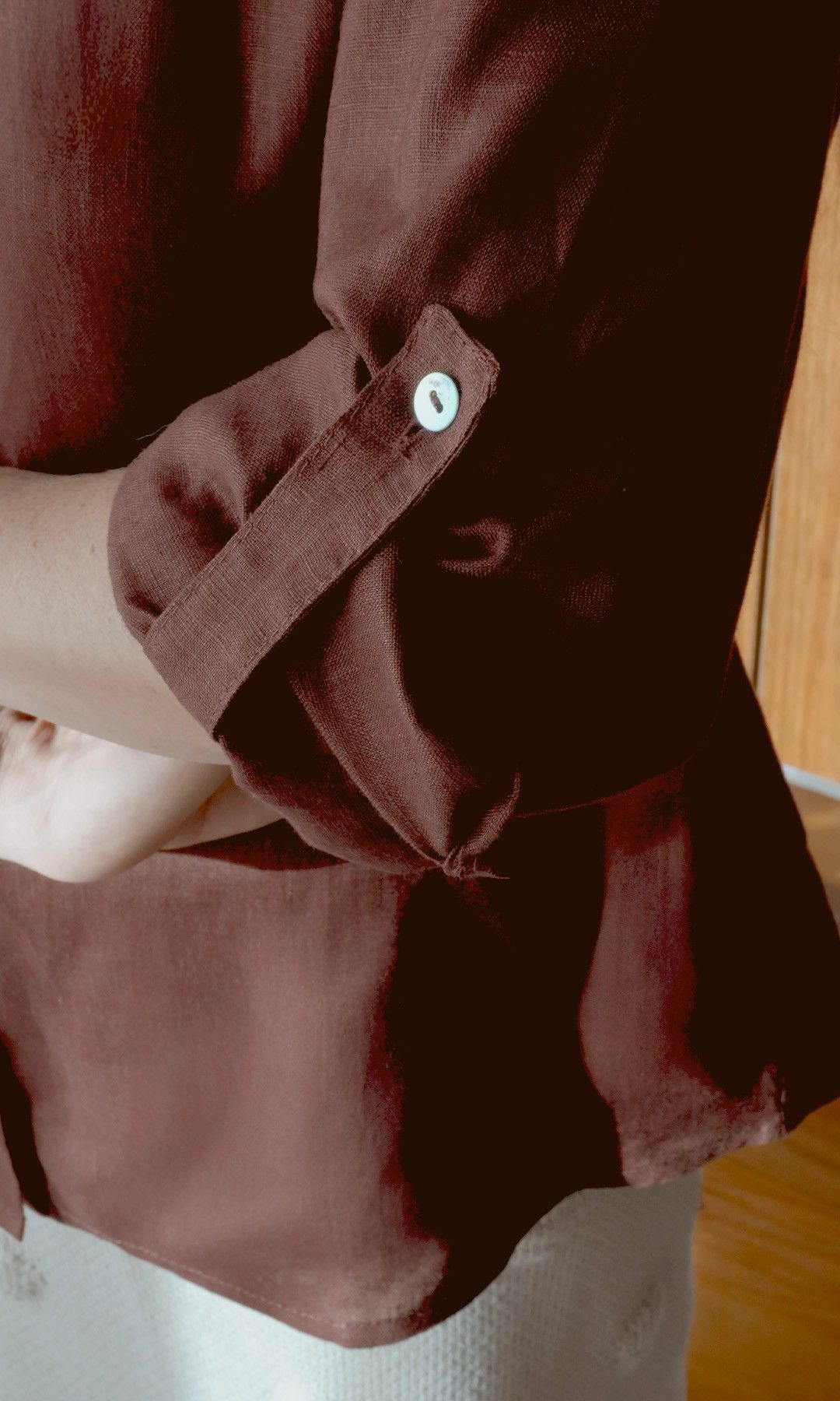 Camisa Linho Rafaela Café
