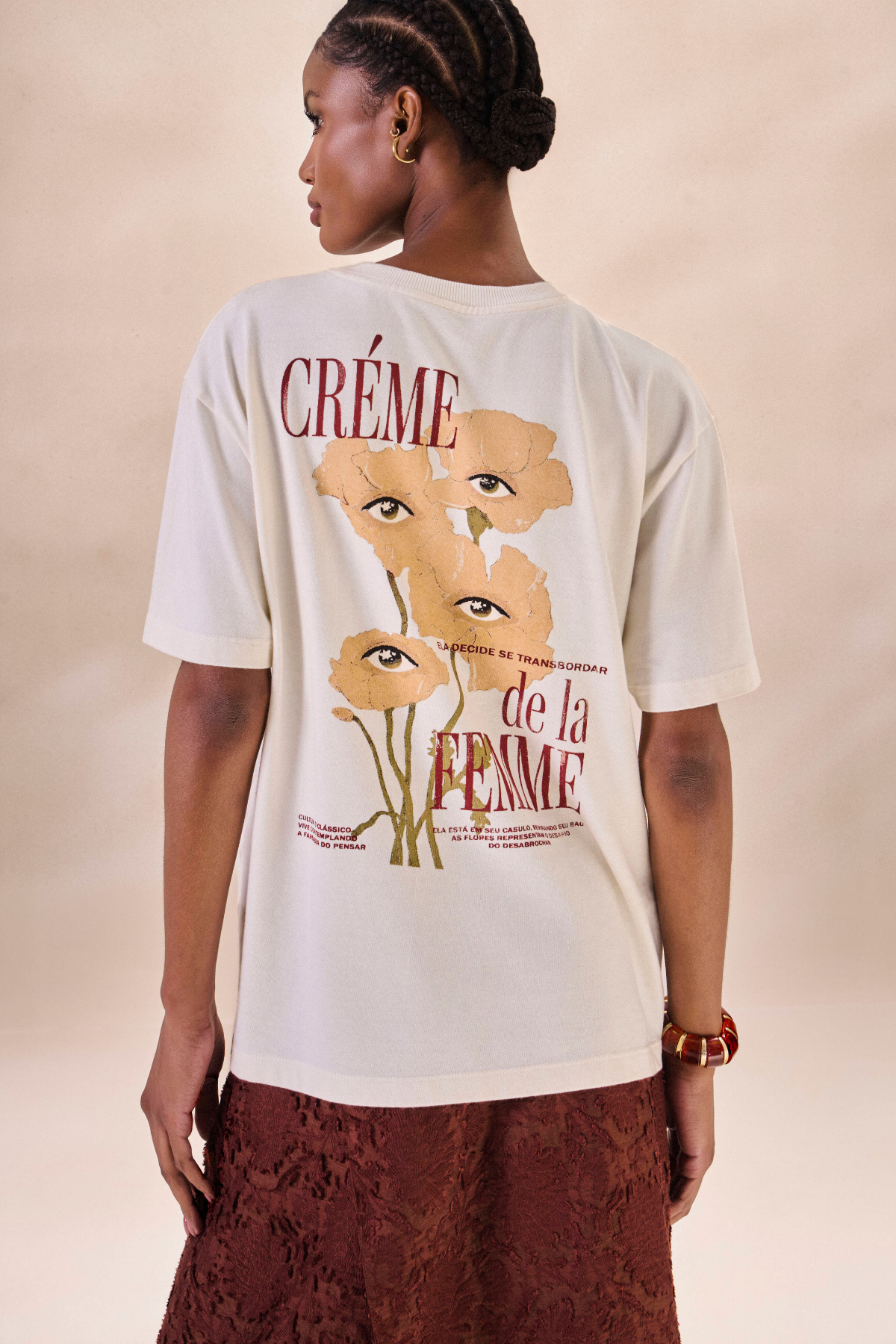 Camiseta Creme de La Femme Off White