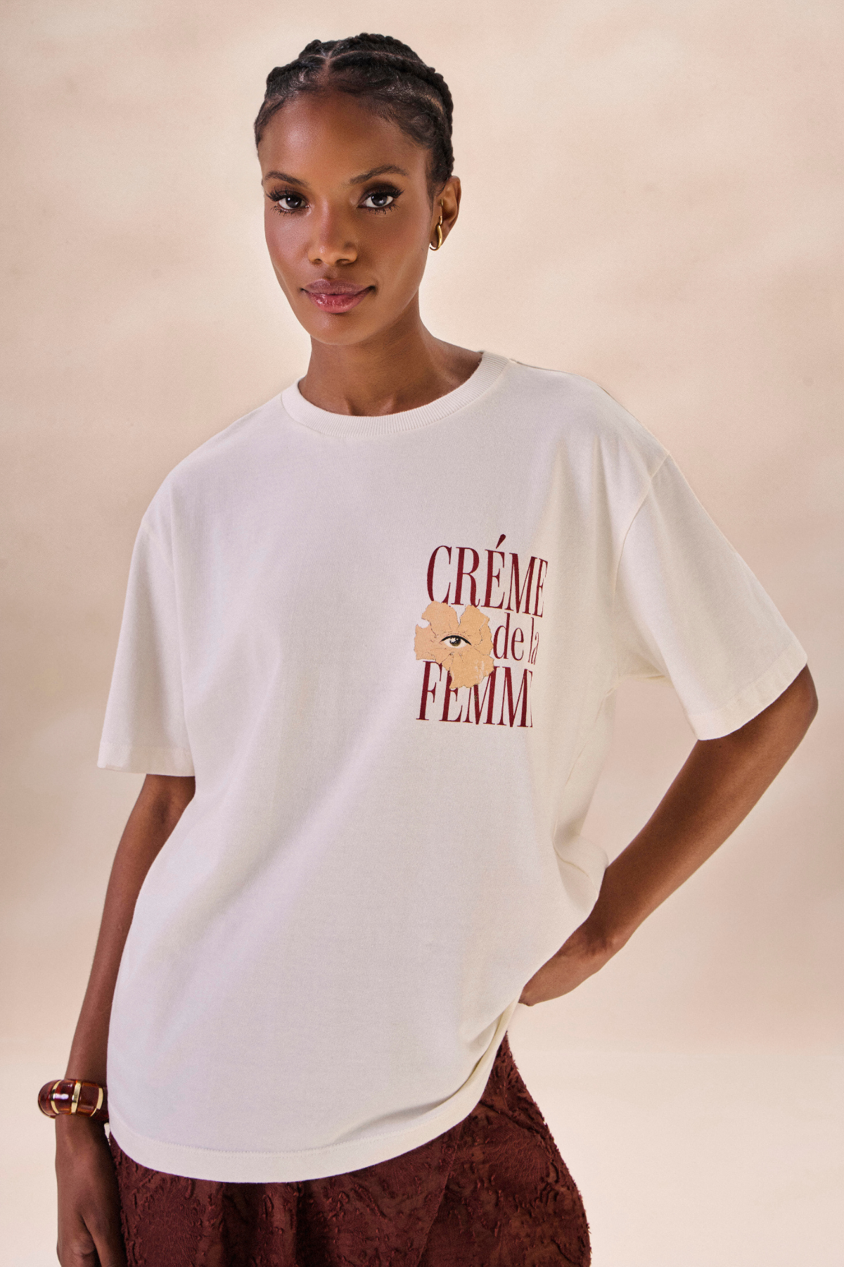 Camiseta Creme de La Femme Off White