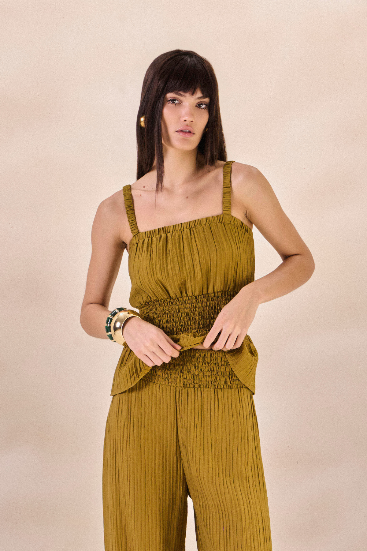 Blusa Lastéx Nadine Verde Alecrim