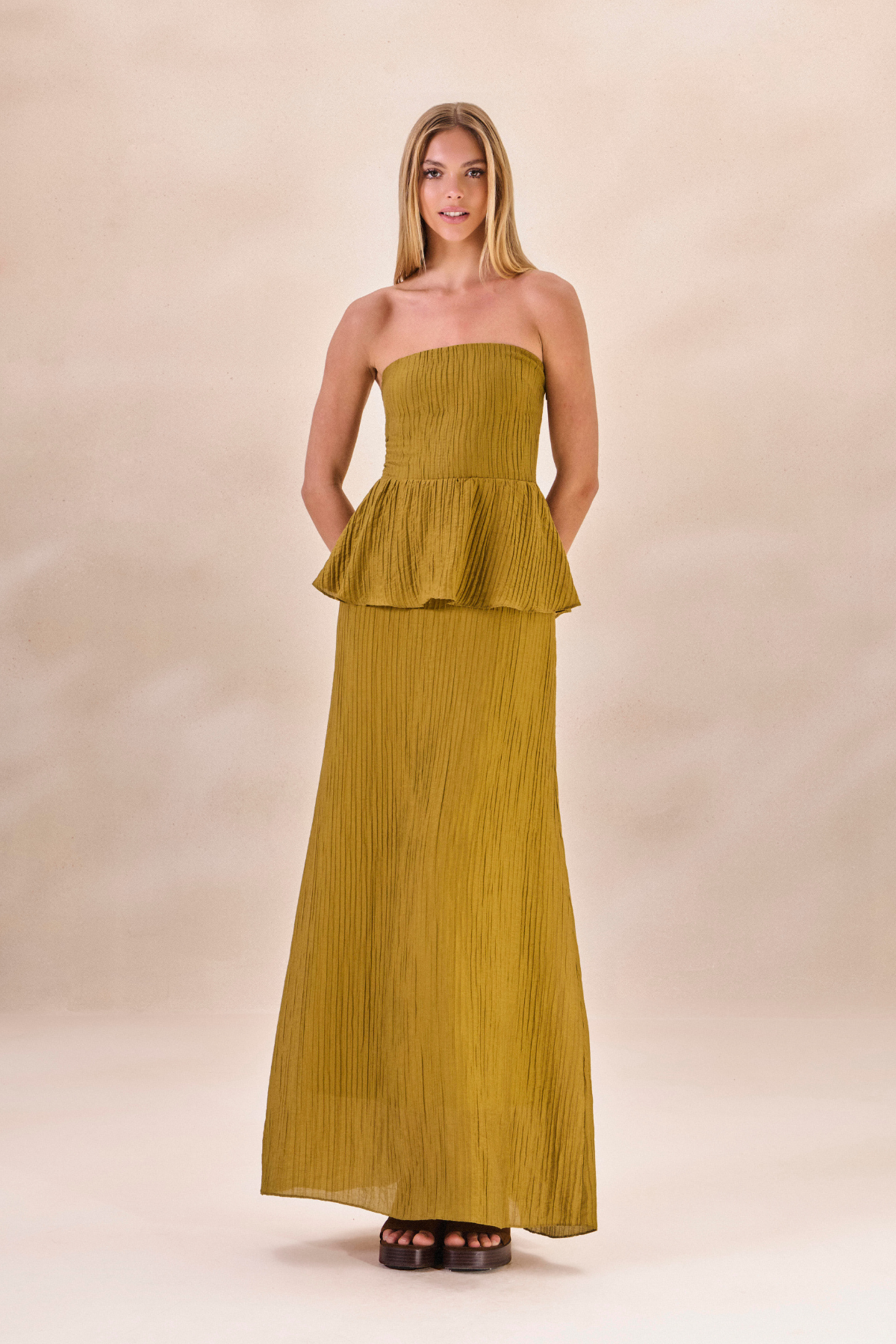 Vestido Lastéx Nadine Verde Alecrim
