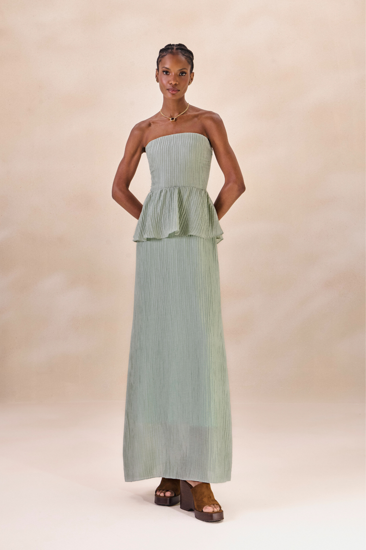 Vestido Lastéx Nadine Azul Celeste