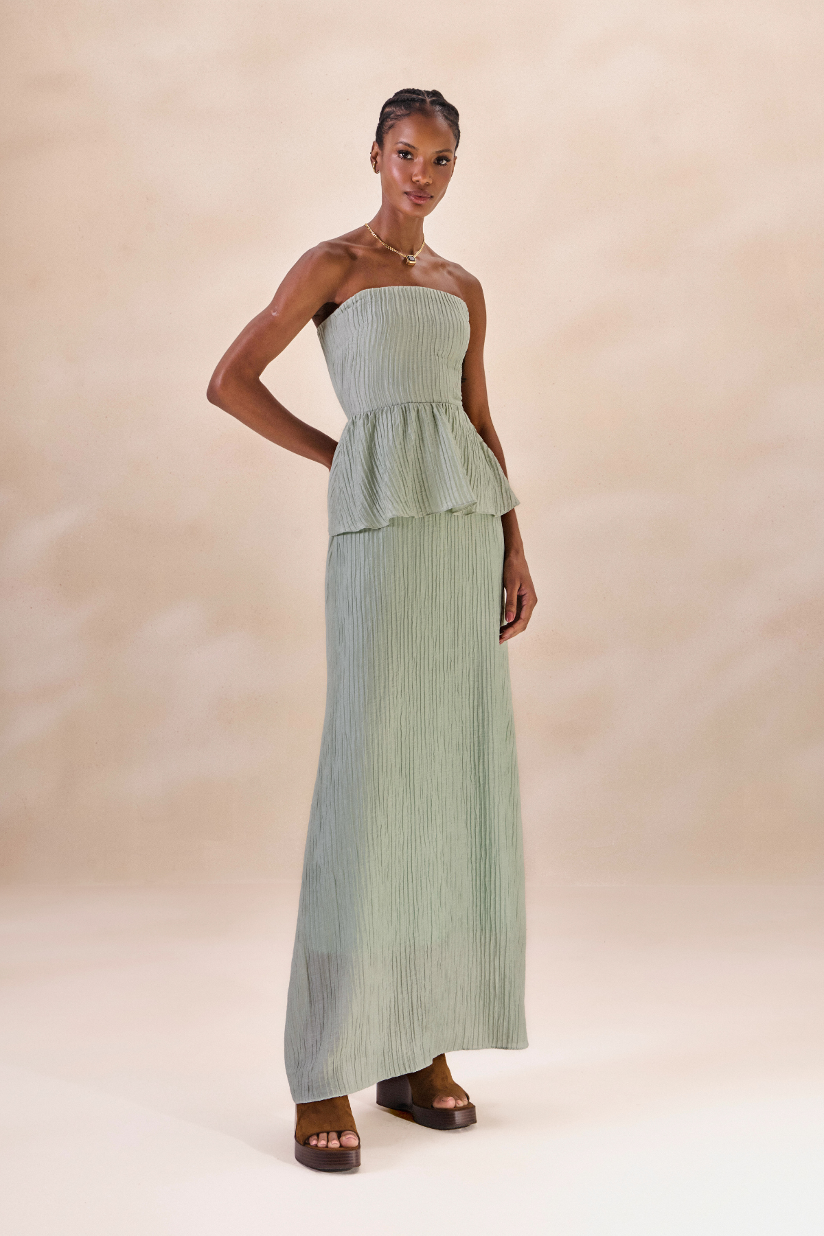 Vestido Lastéx Nadine Azul Celeste