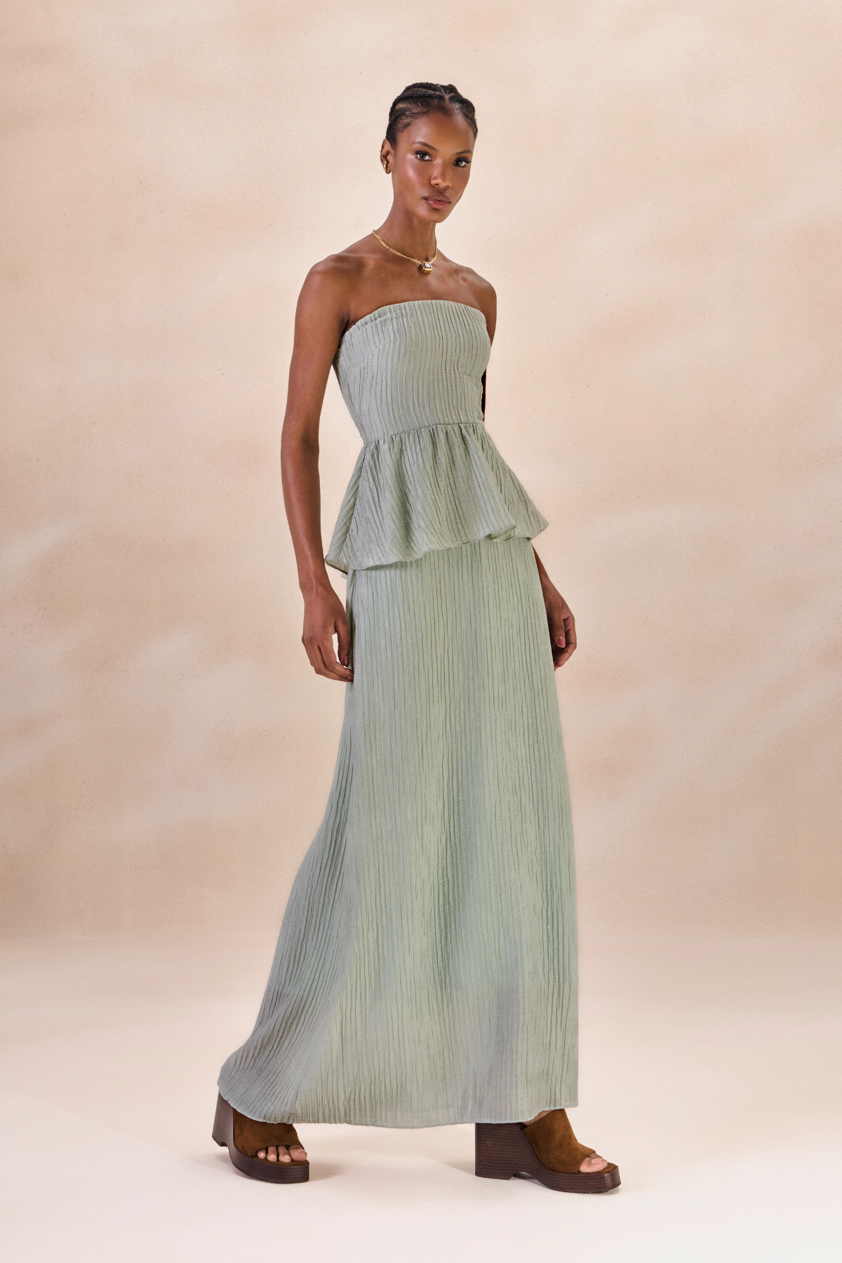 Vestido Lastéx Nadine Azul Celeste