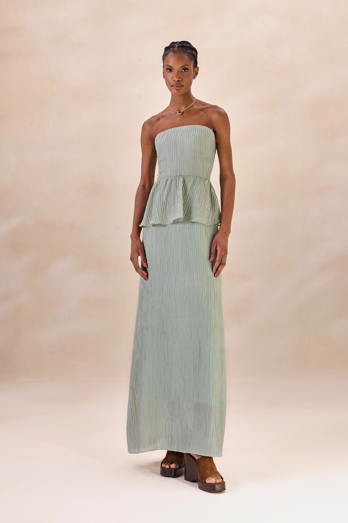 Vestido Lastéx Nadine Azul Celeste