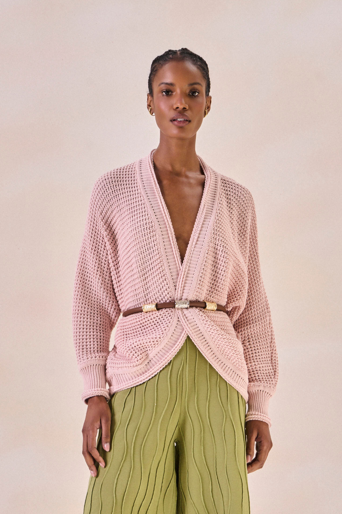 Cardigan Eliz Rosa Bebê