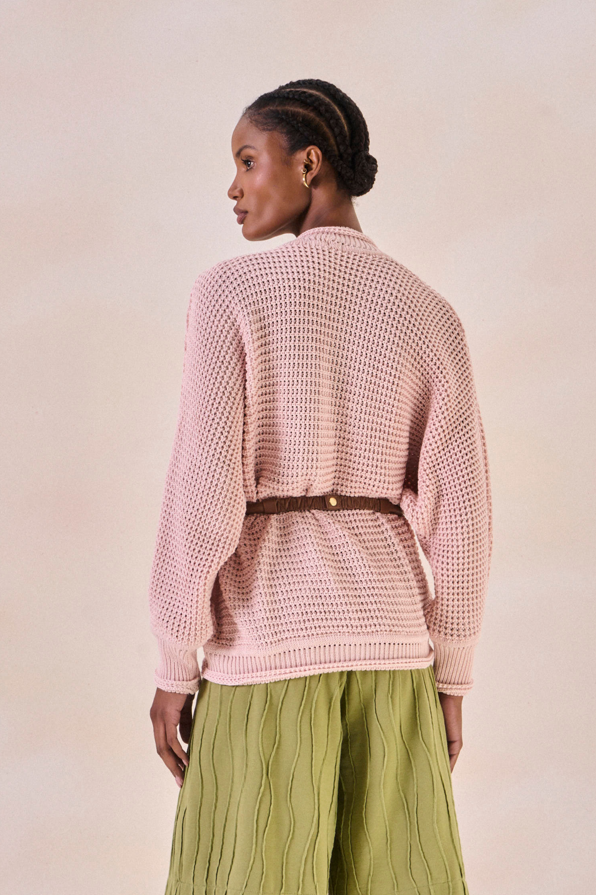 Cardigan Eliz Rosa Bebê