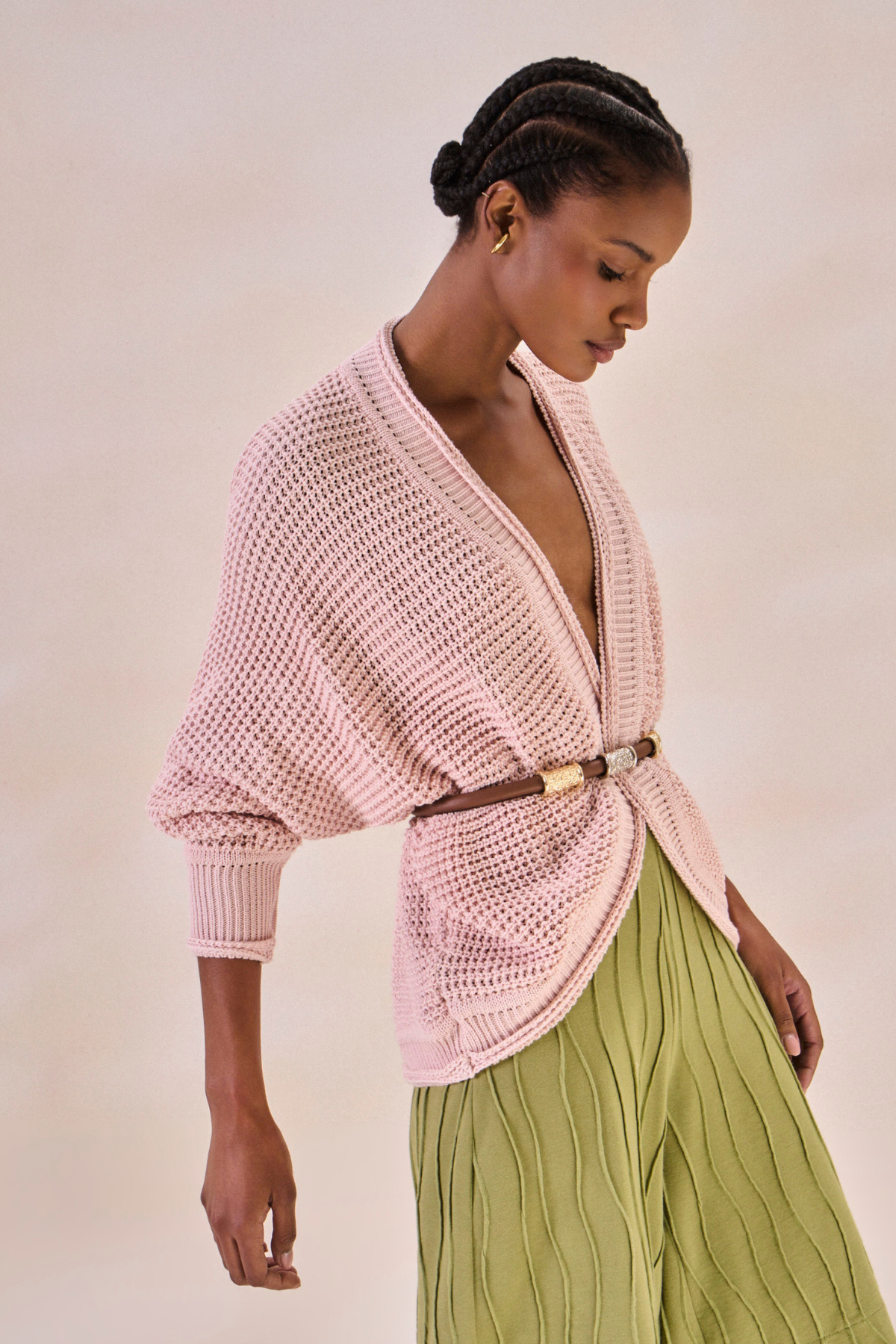 Cardigan Eliz Rosa Bebê