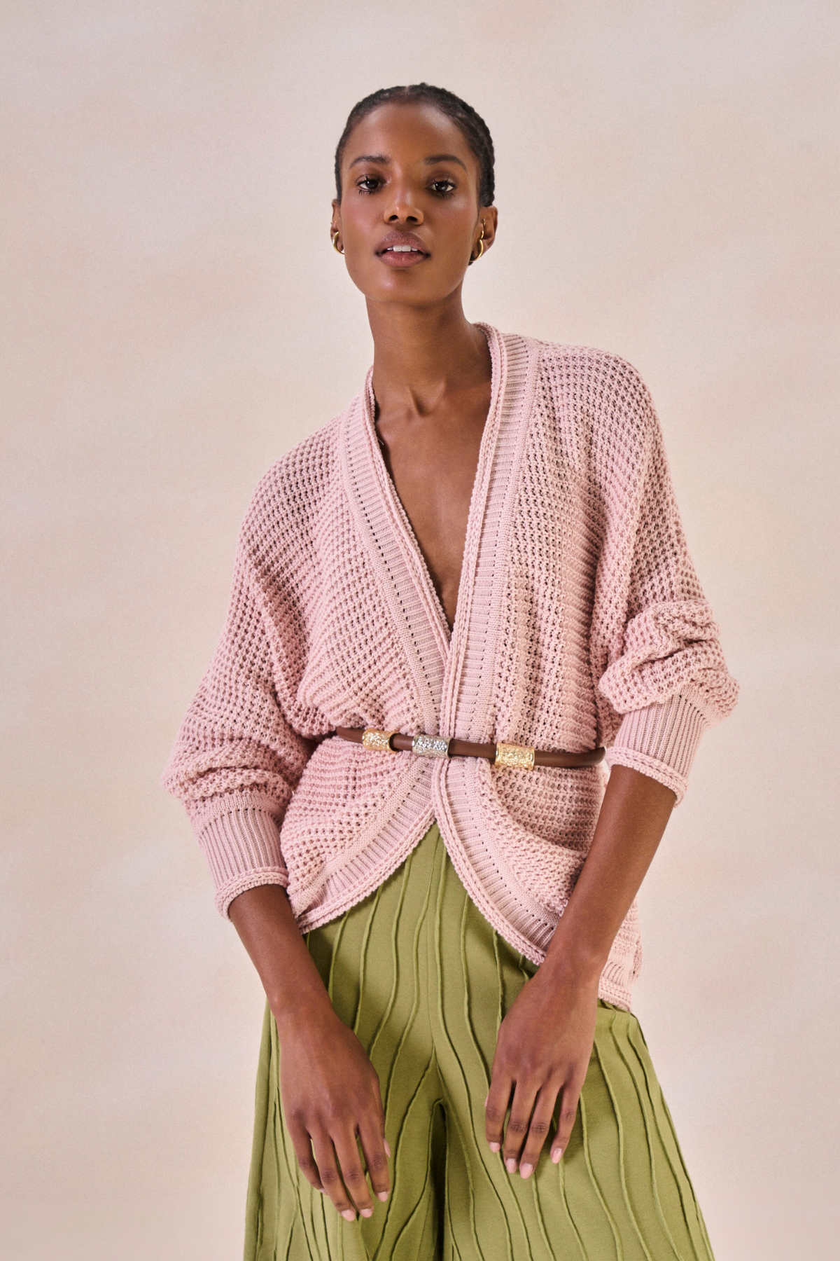 Cardigan Eliz Rosa Bebê