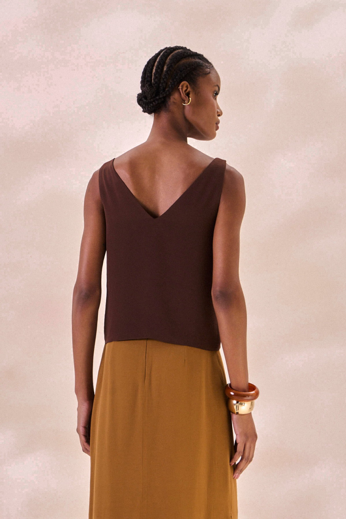 Regata Chiffon Camille Marrom