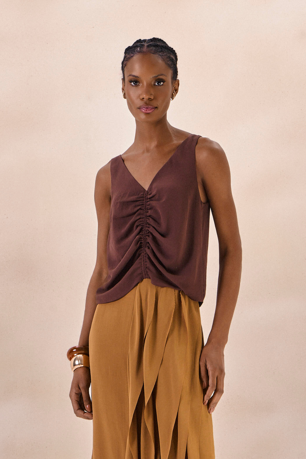 Regata Chiffon Camille Marrom