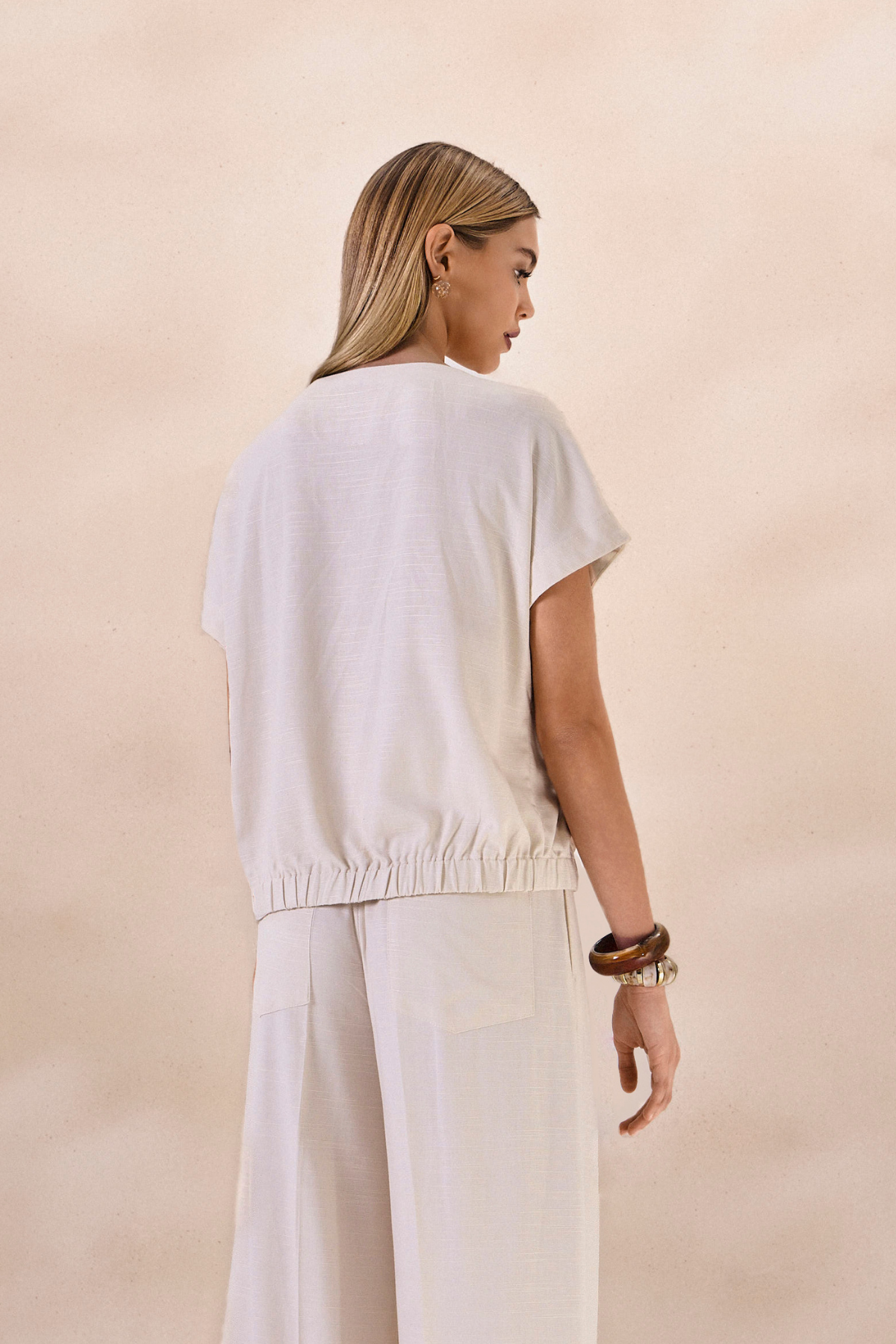 Blusa Oceane Areia