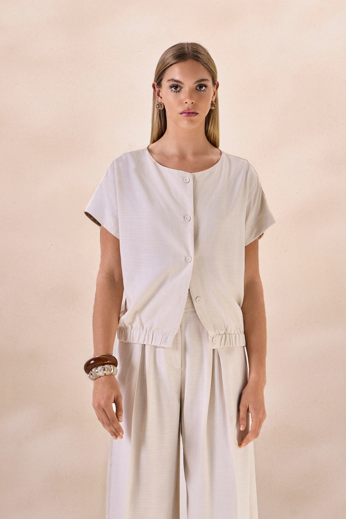 Blusa Oceane Areia