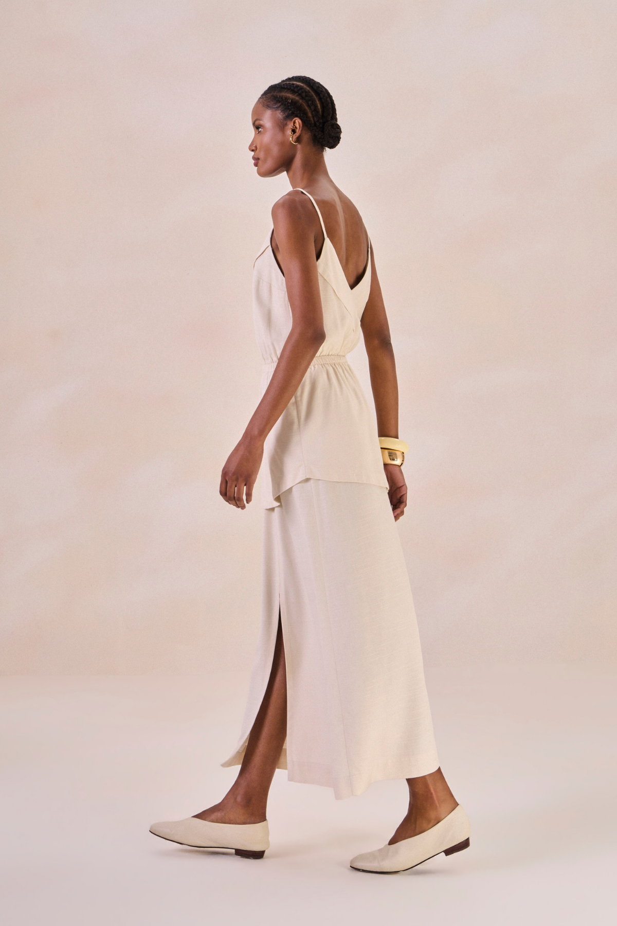 Vestido Oceane Areia